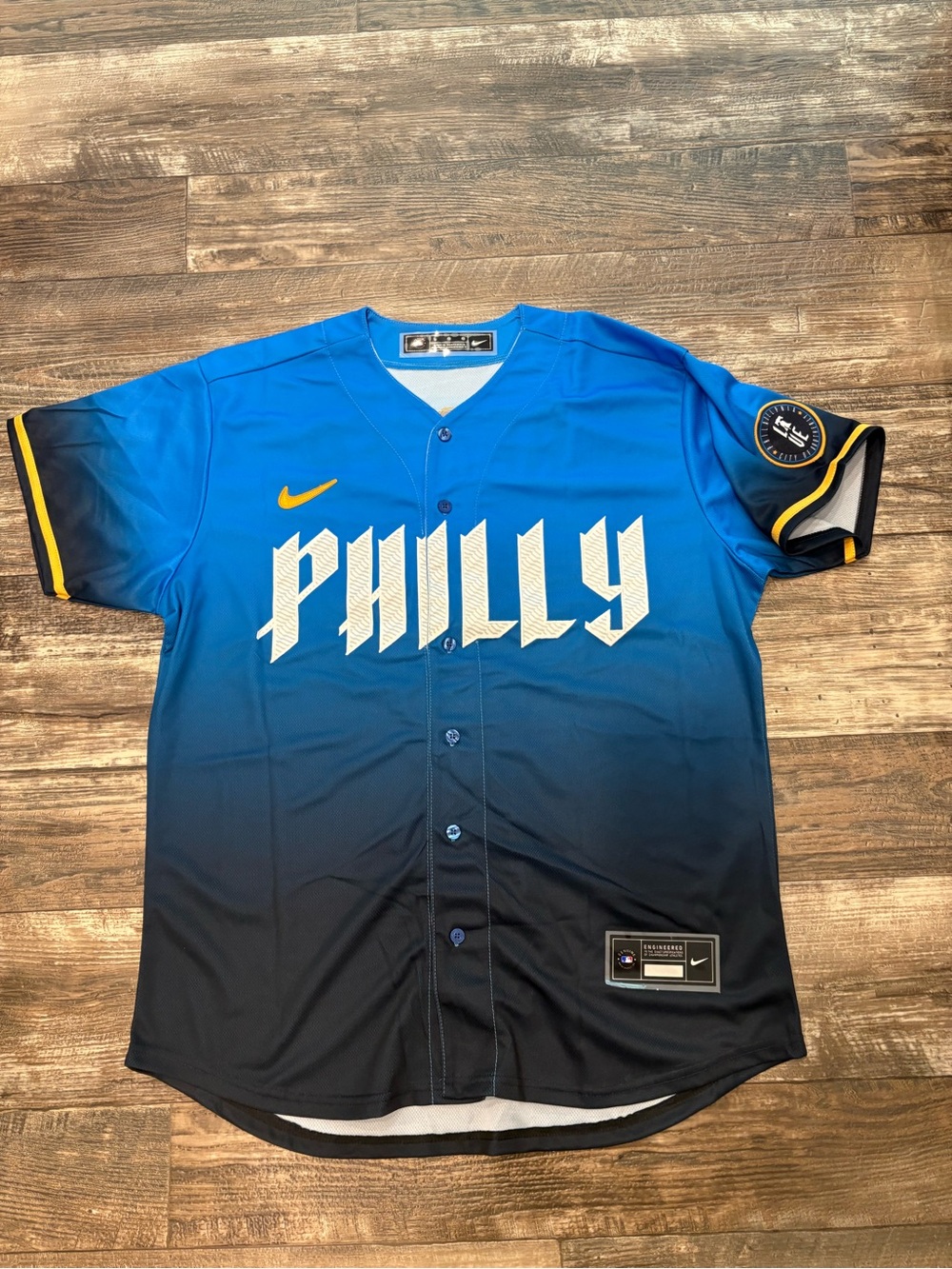 Bryce Harper (sz below) city Connect Philadelphia Phillies baseball jersey